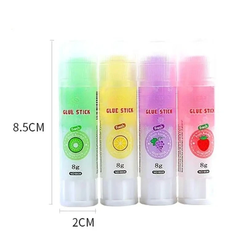 4 Pcs 귀여운 다채로운 스타일 접착제 스틱 높은 점도 Glutstick 고체 접착제 종이 스티커 편지지 사무용품