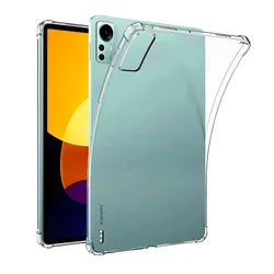 Clear Crystal Shockproof Air-Bag Soft Silicon Tablet Cover for Xiaomi Mi and Redmi Pad (Clear)