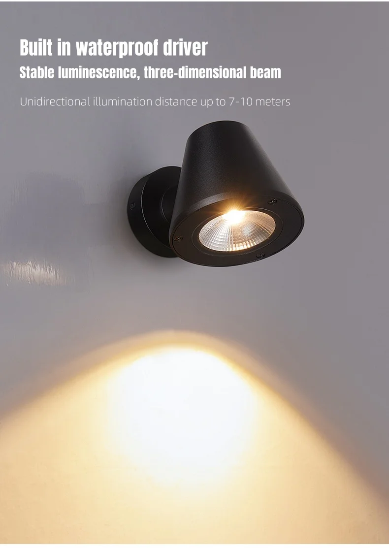 Description Picture 4 of itemOutdoor waterproof LED wall lamp spotlight IP65 villa garden balcony door wall spotlight indoor and outdoor lighting
