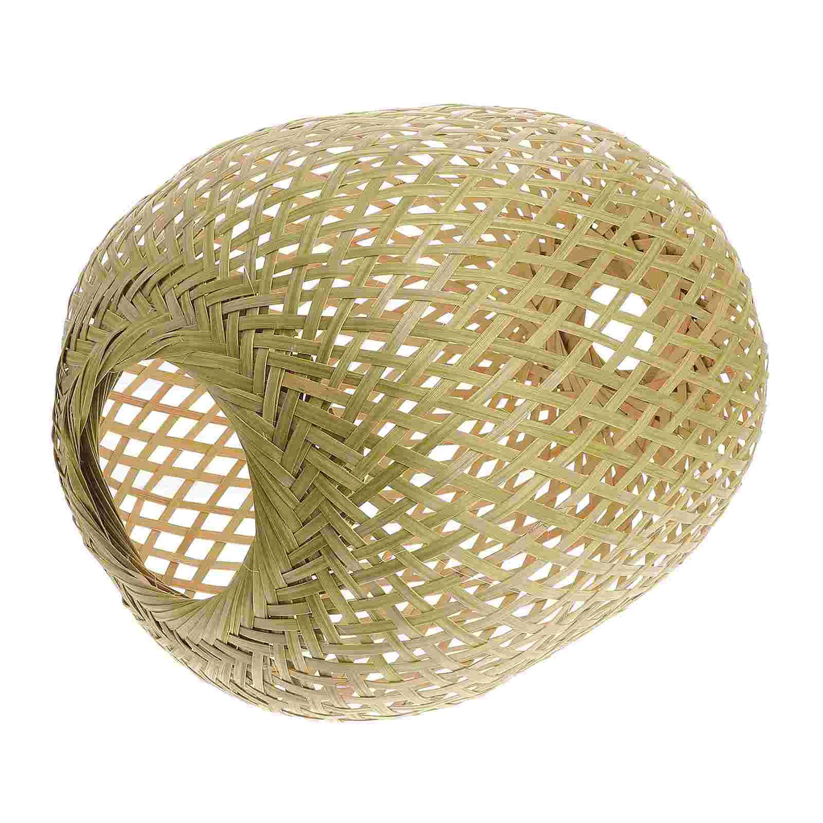 Lamp Shade Light Rattan Lampshade Pendant Cover Chandelier Ceiling Woven Shades Wicker Hanging Cage Rustic Bulb Basket Globe 2 pcs wall light plant support storage hook bend hanging bracket flower basket planter mounted pot holder