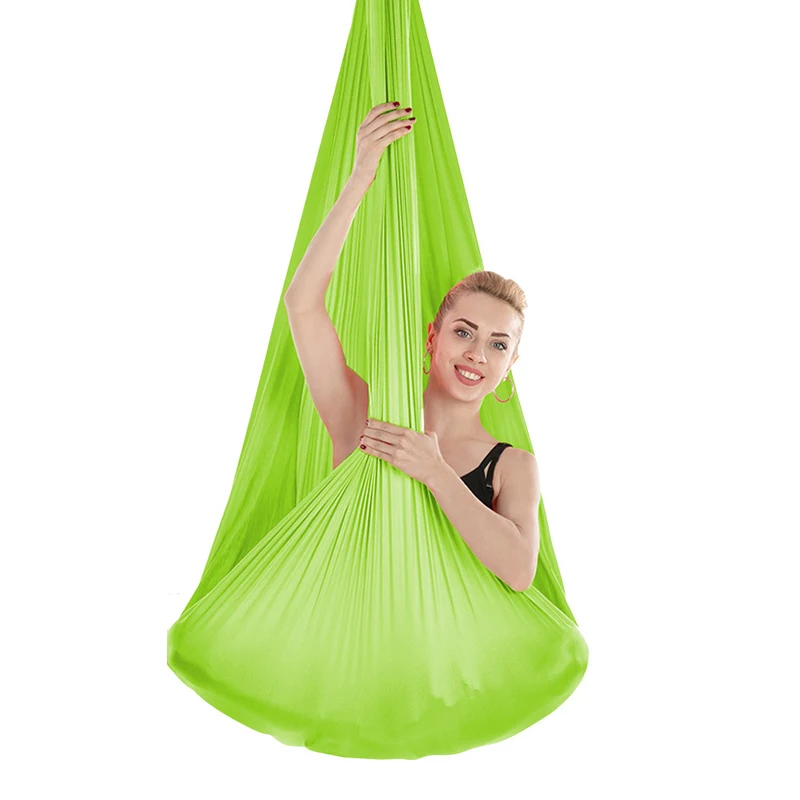 Aerial Yoga Corda – Aerial Yoga altalena – Attrezzatura allungata con ancorante – Aerial Yoga – Amaca per yoga – altalena in nylon anti gravità, per yoga, balletto pilates
