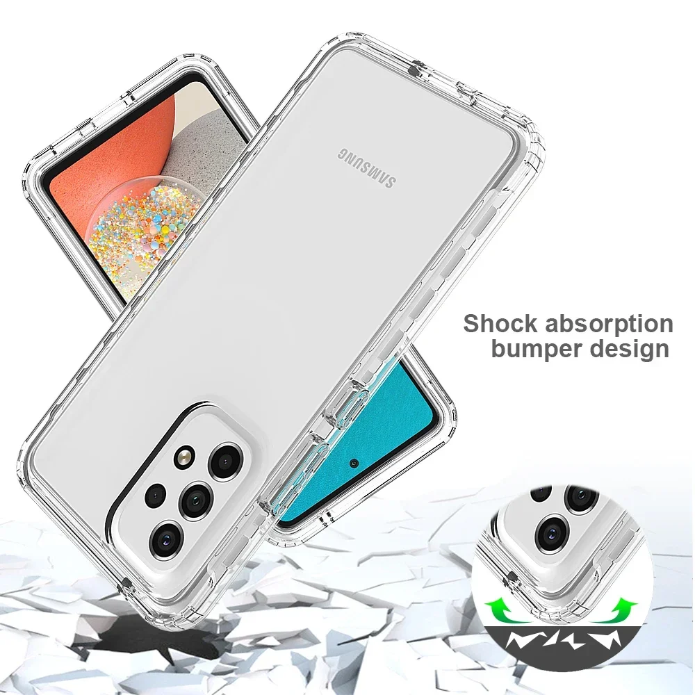 Crystal Clear Shockproof Phone Case with Enhanced Protection