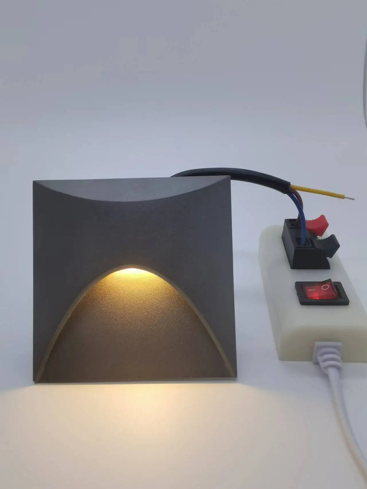 최근 계단 벽 조명 3w Led 라운드 스퀘어 돌출 방수 실내 홈 단계 야외 정원 복도 램프, 경로 Footlight