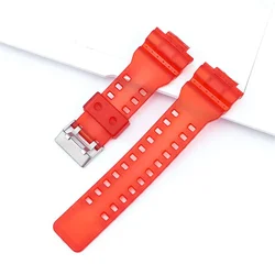 Durable Resin Silicone Watch Band Strap, 16mm - 16mm (Red)