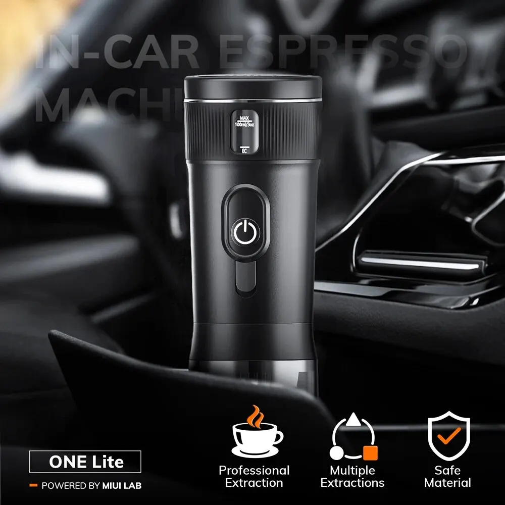 Draagbaar Koffieapparaat MIUI Kleine Espressomachine DC 12V Reiskoffiezetapparaat voor Auto Buitenshuis Camping Backpacker Lichtgewicht