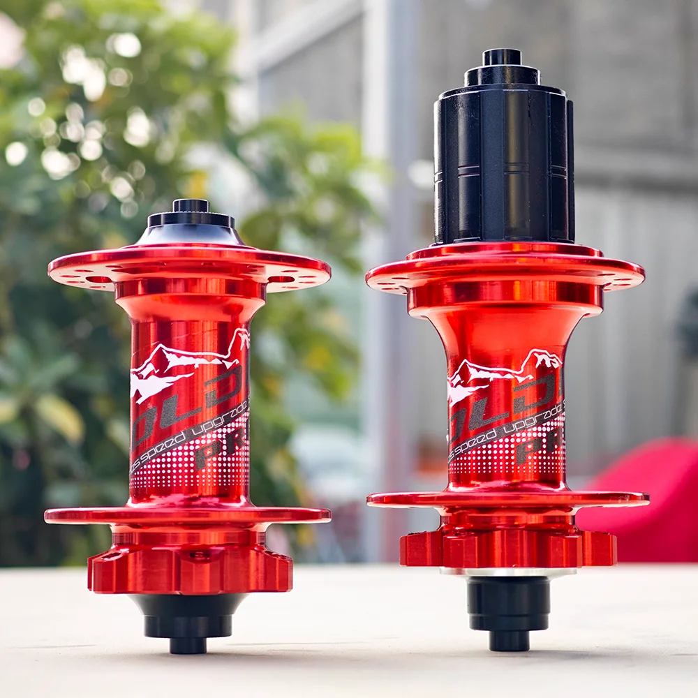 Mountain Bicycle Hubs GOLDIX QR 100*9 135*10 Aluminum 32 Holes 120 clicks 4 Bearings Disc Brake HG 8-12S