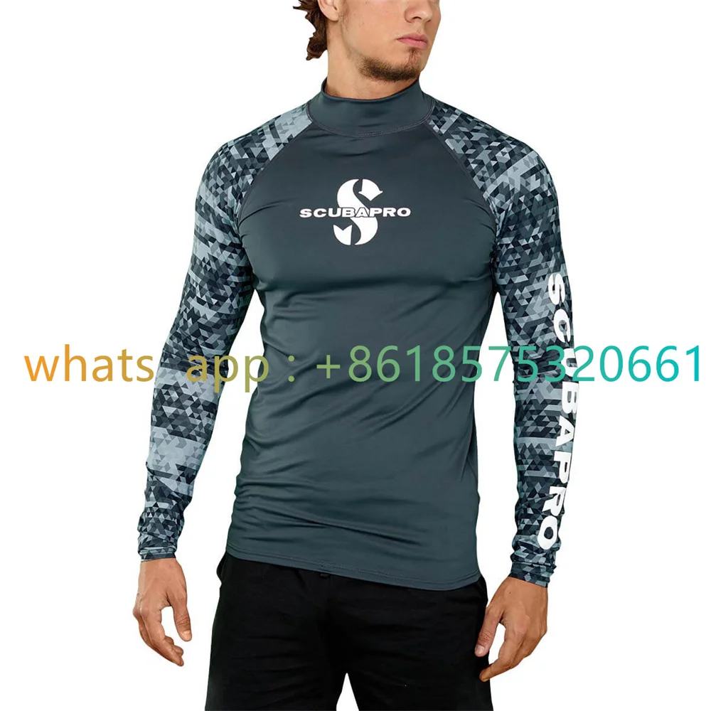 

Men Upf 50 Rash Guard Long Sleeve Surf Rash Guard Uv Sun Protection Basic Skins Surfing Suit Diving Swimming Tight T Shirt 2023