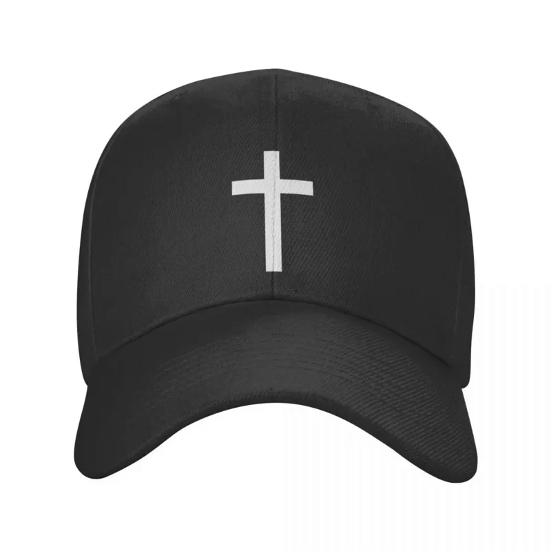 

Punk Unisex Catholic Jesus Cross Baseball Cap Adult Christian Religious Adjustable Dad Hat Women Men Sports Snapback Hats