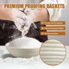 Sourdough Starter Kit Bread Proofing Baskets 24oz Sourdough Starter Jar Date Marked Feeding Band for Baking Enthusiasts Supplies 4