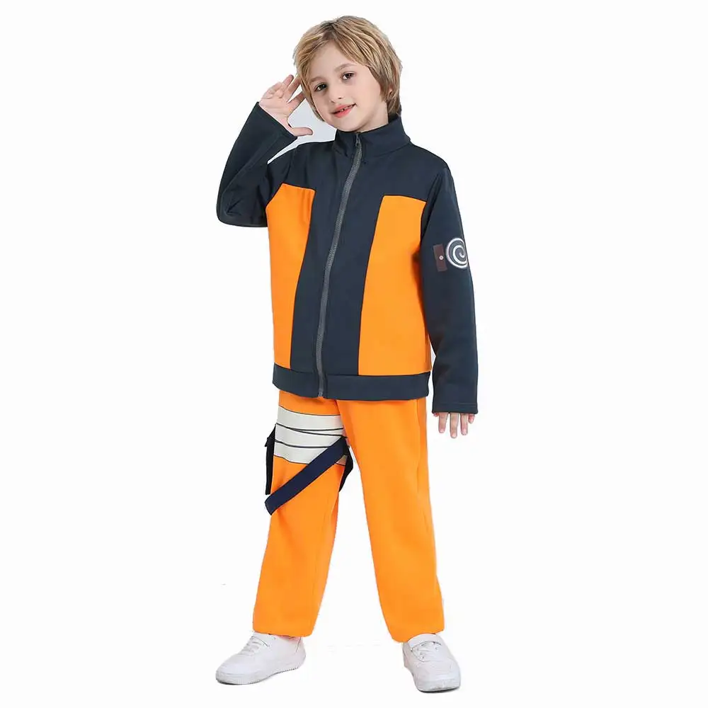 Kids Child Kakashi Cosplay Uzumaki Akatsuki Cloak Shippuden Uniform Ring Headband Kunai Halloween Costume superhero cosplay costume kids cosplay costume kids pajama costume