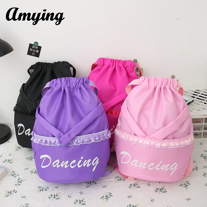 New Children School Bag Girls Dance Backpack Duffel Bags Children Ballet Dance Storage Bag Kids Latin Ballet Dance Bag 6