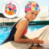 Simulation Flower Petal Shower Cap Floral Swimming Hat Fashionable Nylon Caps Women Bathing Ladies Design Colorful Designed 1