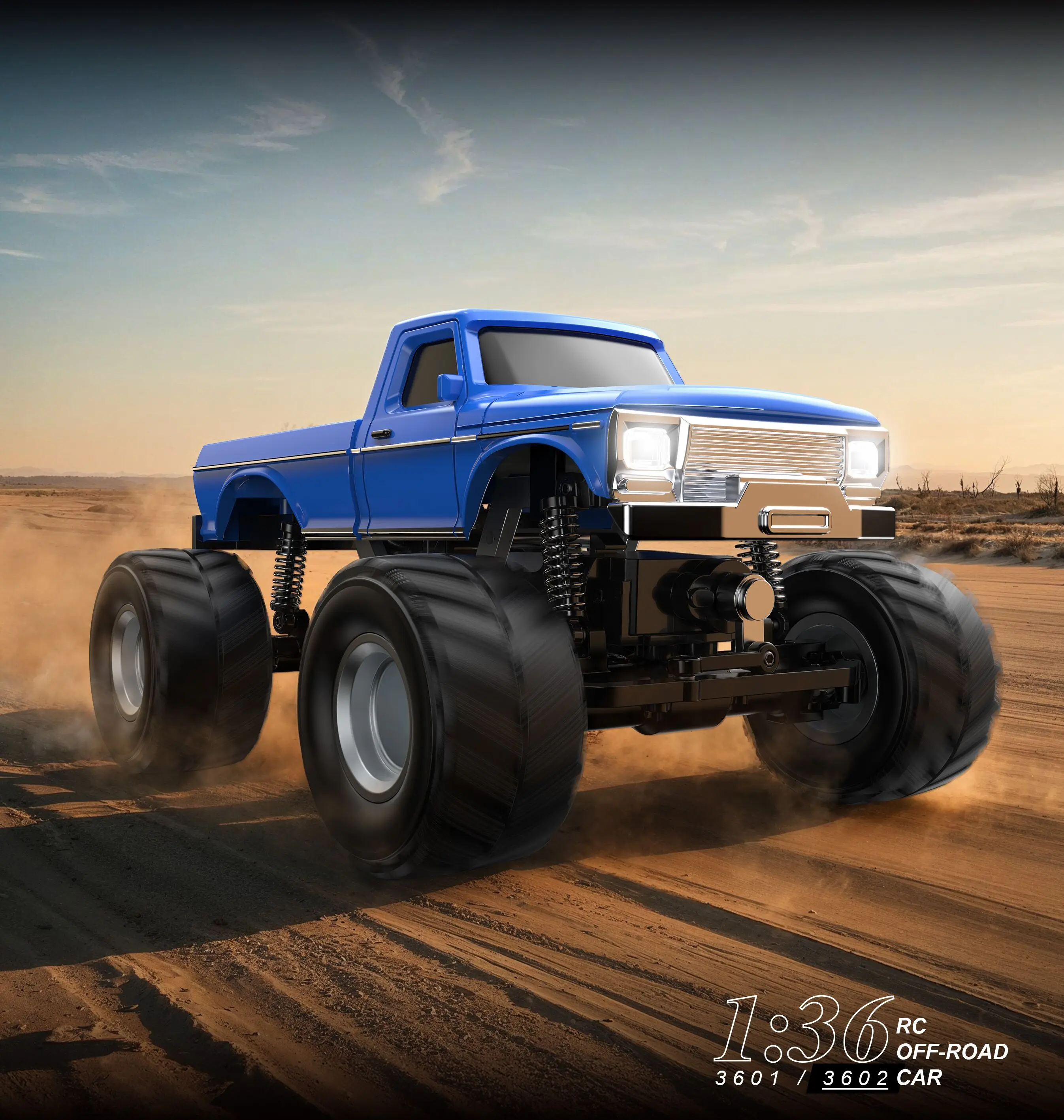 New 1/36 RC Crawler Car 4WD Mini Remote Control Off-road