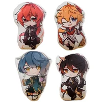 45cm Game Peripherals Genshin Impact Plush Toy Diluc Zhong Li Tartaglia Xingqiu Soft Stuffed Pillow Kids Plushies Gifts 1