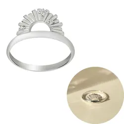 24K Gold Plated Crystal Turquoise Ring - Luxurious Engagement & Anniversary Gift - 8 (15)