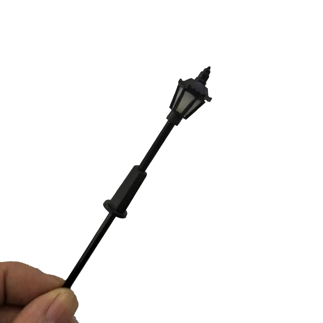 10 Pcs 1:72 Street Lights Models Voltage 3V Railway Train Lamp Post 00 Gauge Plastic Street Lights LED In Stock