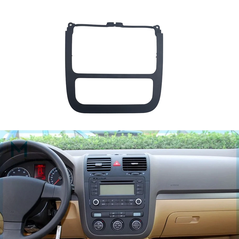 車用オートマチックCDサラウンドラジオ ブラックカバートリム エアコンパネル に適合する ジェッタ に適合する ゴルフ MK5 MK Ruili144  For Jetta Golf MK5 MK6 2011 1KD 858 069 Car Automatic CD Panel Surround  Radio Black Cover Trim Air Conditioning Panel - 車用オートマチック CD パネル サラウンド ラジオ ブラック カバー トリム エアコン パネル に適合する ジェッタ に適合する