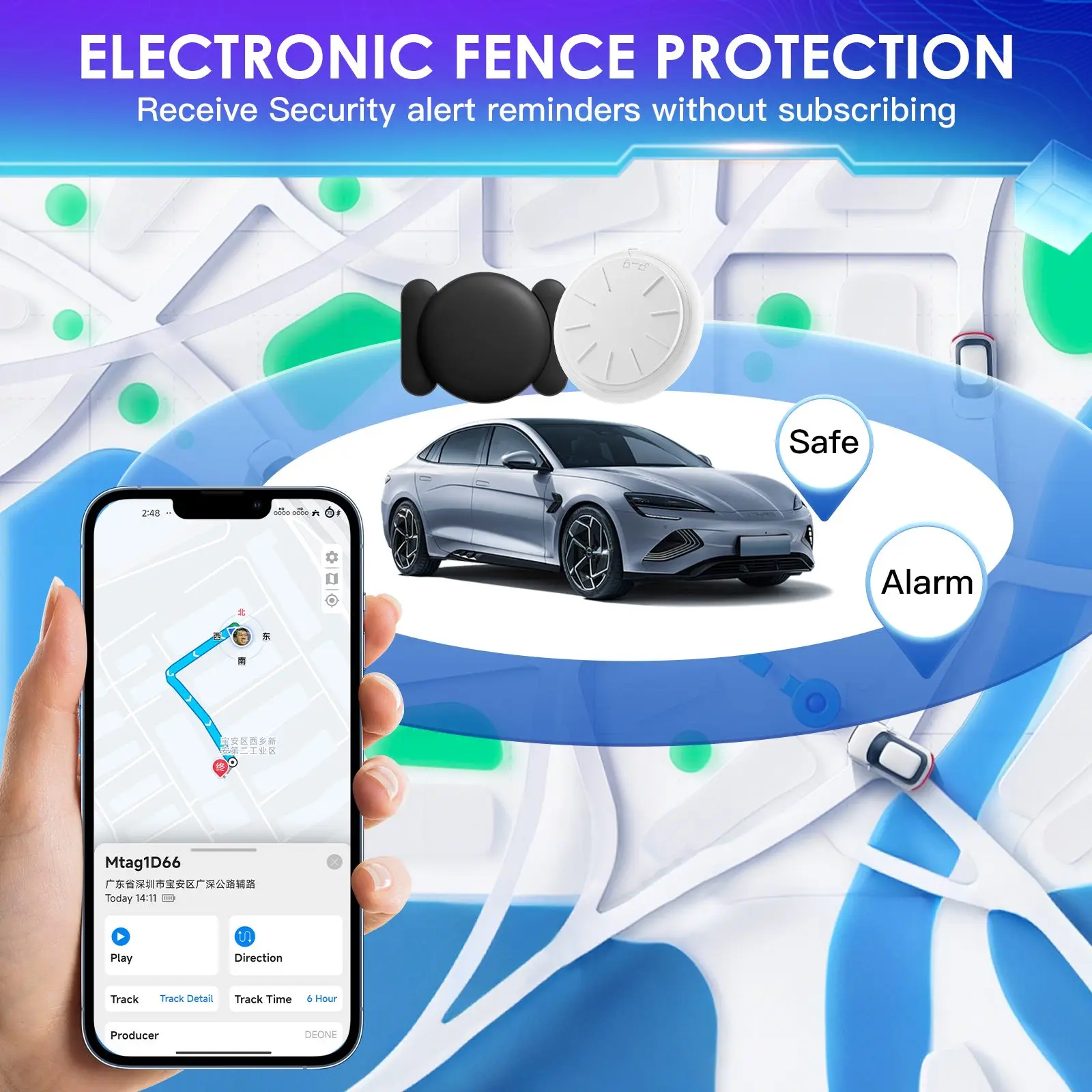 HONGTOP Mini Car GPS Tracking Device Magnetic Waterproof Case - Image 5