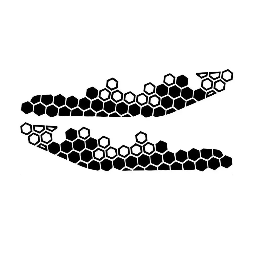 Motorcycle Stickers Motorcycle Honeycomb Decals Reflective Stickers Multicolor Decorative Sticker Motorbike Bumper Ornament Modification Accessories
