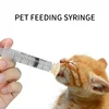 Newborn Pet Feeding Nipple Dog Cat Feeding Pacifier Hamster Rabbits Kittens Puppies Feeding Bottle Syringe with Silicone Nipple 6