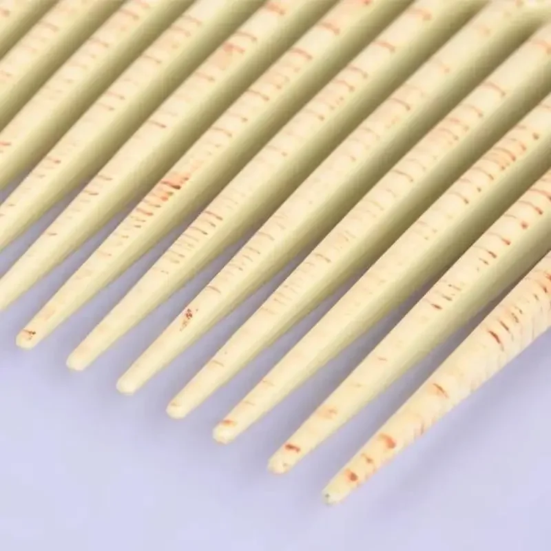 가정용 헤어 엉킴방지 미용 갈퀴 빗, 나뭇결 색상, 넓은 치아, 새로운 스타일, 1 PC