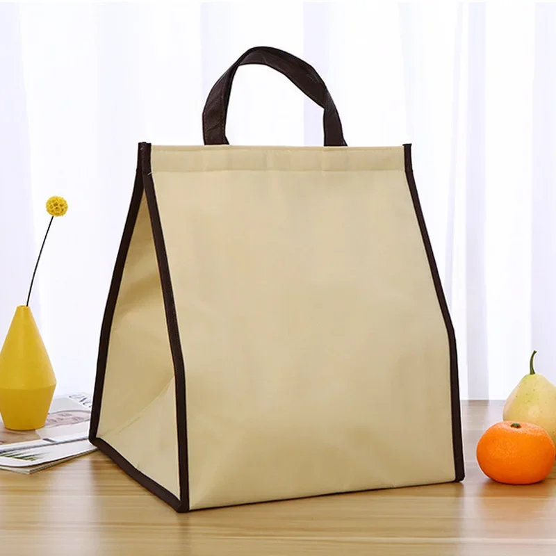New Portable Insulated Cooler Lunch Bag Thermal Lunch Box Bags for Women Kids Food Storage Handbags Travel Picnic Pouch