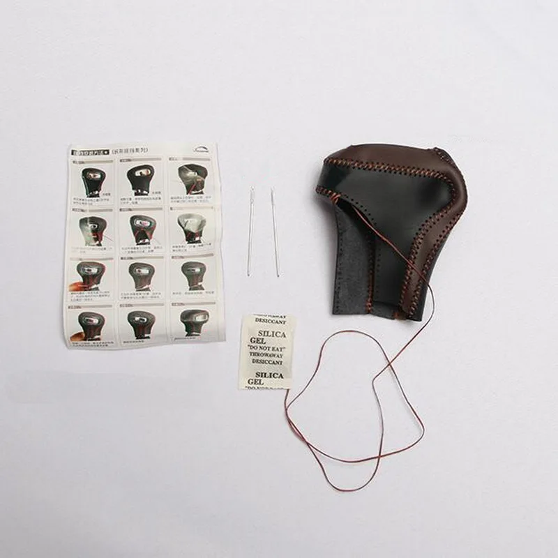 

Tonlinker Interior Car Gear Shift Knob Cover Sticker For Great Wall HAVAL H9 2022 Car Styling 1 PCS PU Leather Cover Sticke