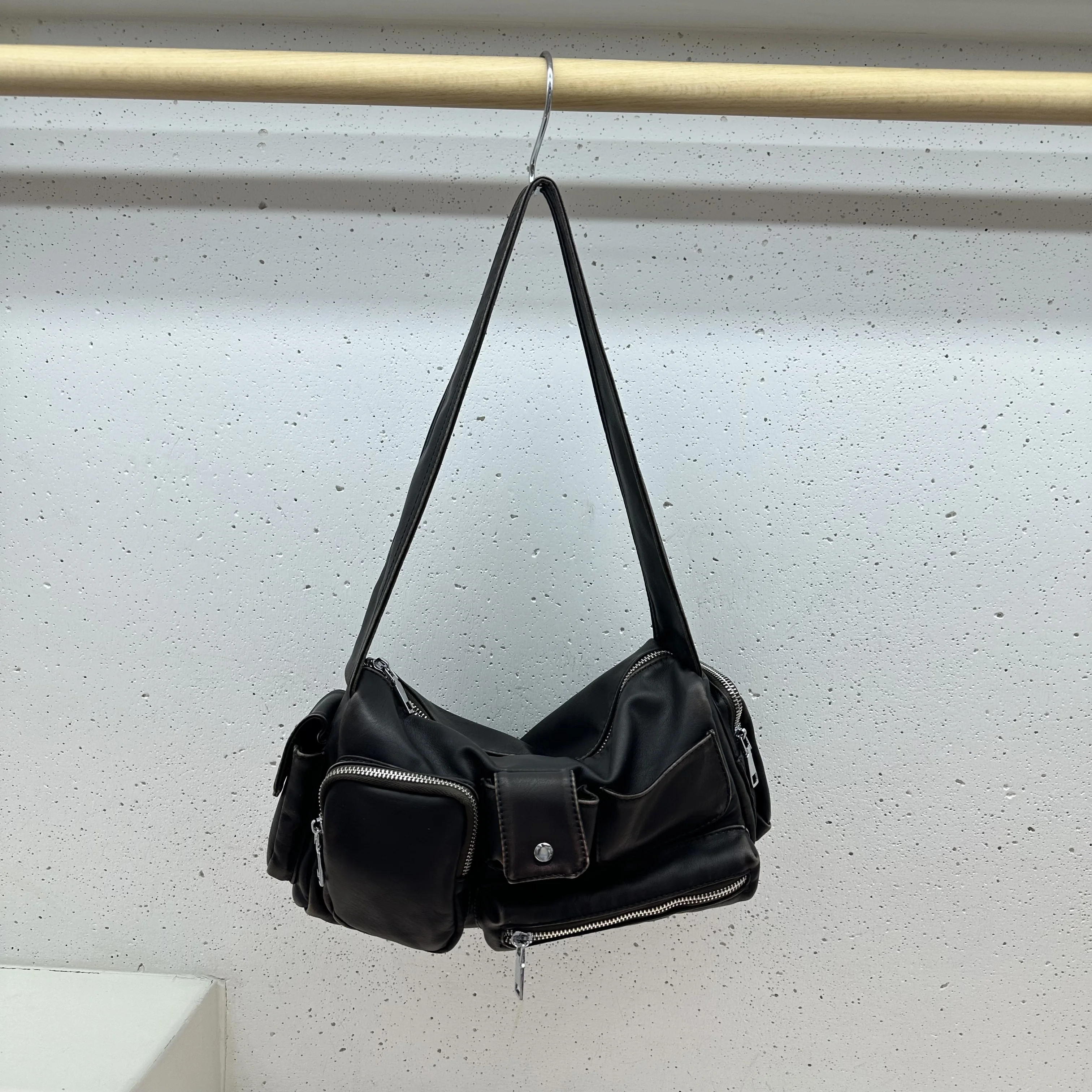 2025 Design Fashion New Women's Canvas Crossbody Shoulder Bag pu Leather Tote Bags Handbag Bag High Quality