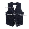 Men's Suit Vest Slim Fit Single Breasted V-Neck Corduroy Fashion Vintage Sleeveless Jackets Wedding Street Shoot Chalecos 5