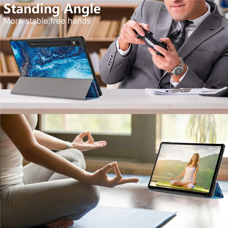 Leather Painted Folding Smart Cover for 10.9 Tablet - Enhanced Protection Case