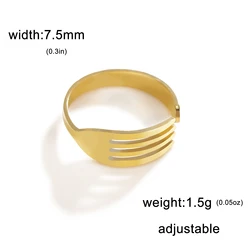 Skyrim Inspired Stainless Steel Adjustable Punk Ring - Unisex Fashion Jewelry Gift - Resizable (Gold)