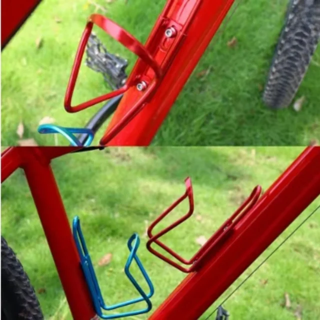 Aluminum Alloy Bicycle Bottle Holder Cycling Bicycle Drink Water Bottle Rack Holder Mount for Mountain Folding Bike Cage 2