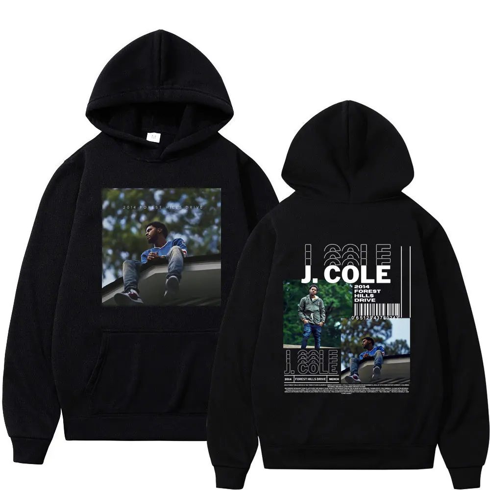 

Толстовка Rapper J.Cole 2014 с принтом Forest Hills Drive, Толстовка свободного покроя в стиле хип-хоп Харадзюку для мужчин и женщин, толстовка, модная уличная одежда, толстовки