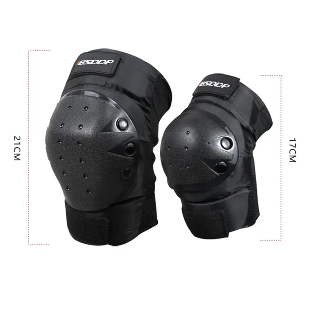 Black Waterproof Brace Support Strap Wrap Knee Shin Cover Pads for Motorcross Outside Riding