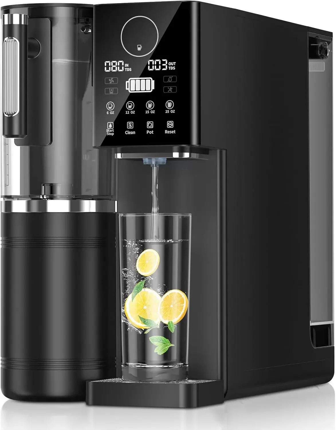 Reverse Osmosis Water Filter, Water Purifier, 8-Stage Filtration System, Portable Purifier Countertop for Kitchen, Office