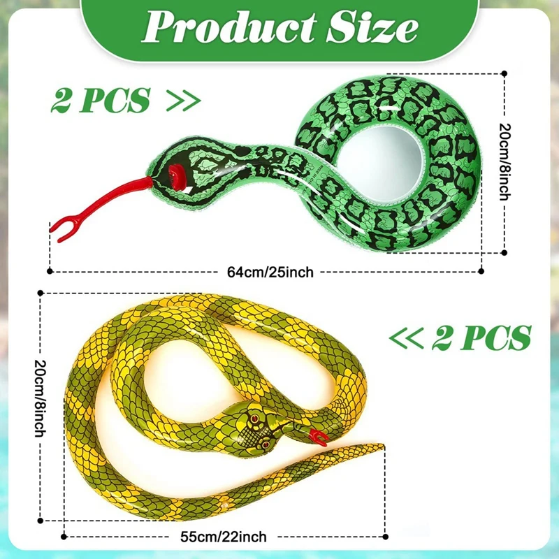 Inflatable Snake Toy Inflatable Snake For False Inflatable Snakes For Garden Props To Scare Birds Squirrels 6