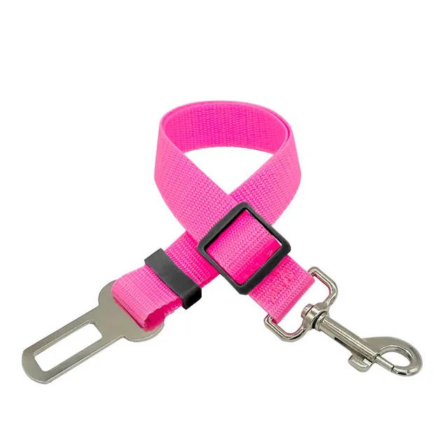 Dog Car Seat Belt Safety Protector Travel Pets Accessories Dog Leash Collar Breakaway Solid Car Harness 6