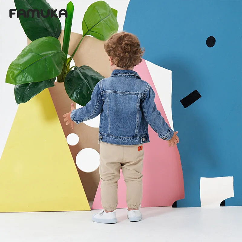 Children's Clothing Spring Autumn Kids Denim Jacket Boys Girls' Tops Fashion Casual Jacket Coat