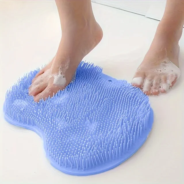 1pc Anti-Slip Shower Foot Scrubber Massager - Exfoliating Pads to Promote Blood Circulation, Bathroom Accessories 1