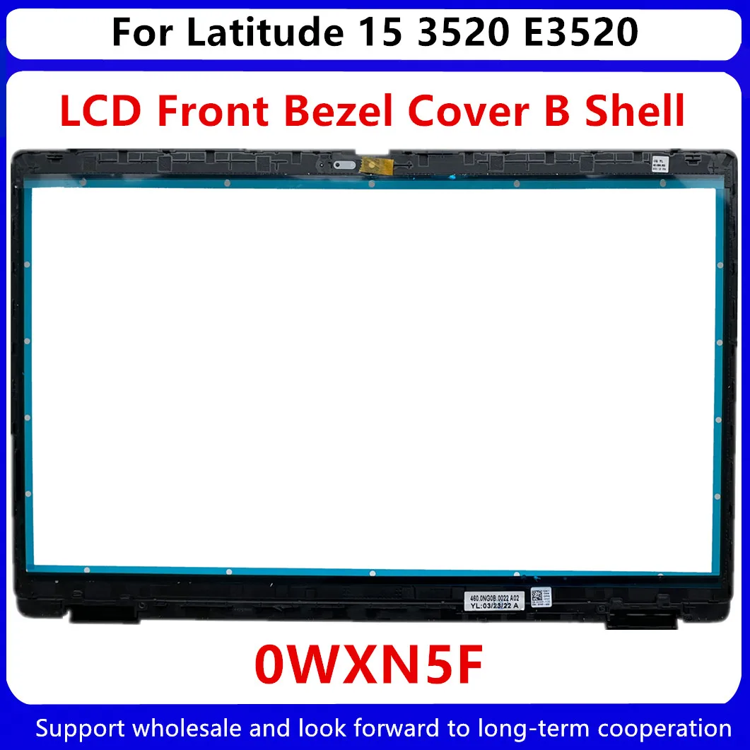 para Dell Latitude 15 3520 E3520 Lcd Capa Traseira Tampa da Tampa Traseira Case Superior Capa um Escudo 017xcf 04y37v Moldura Dianteira 0wxn5f Novo - Imagem 2