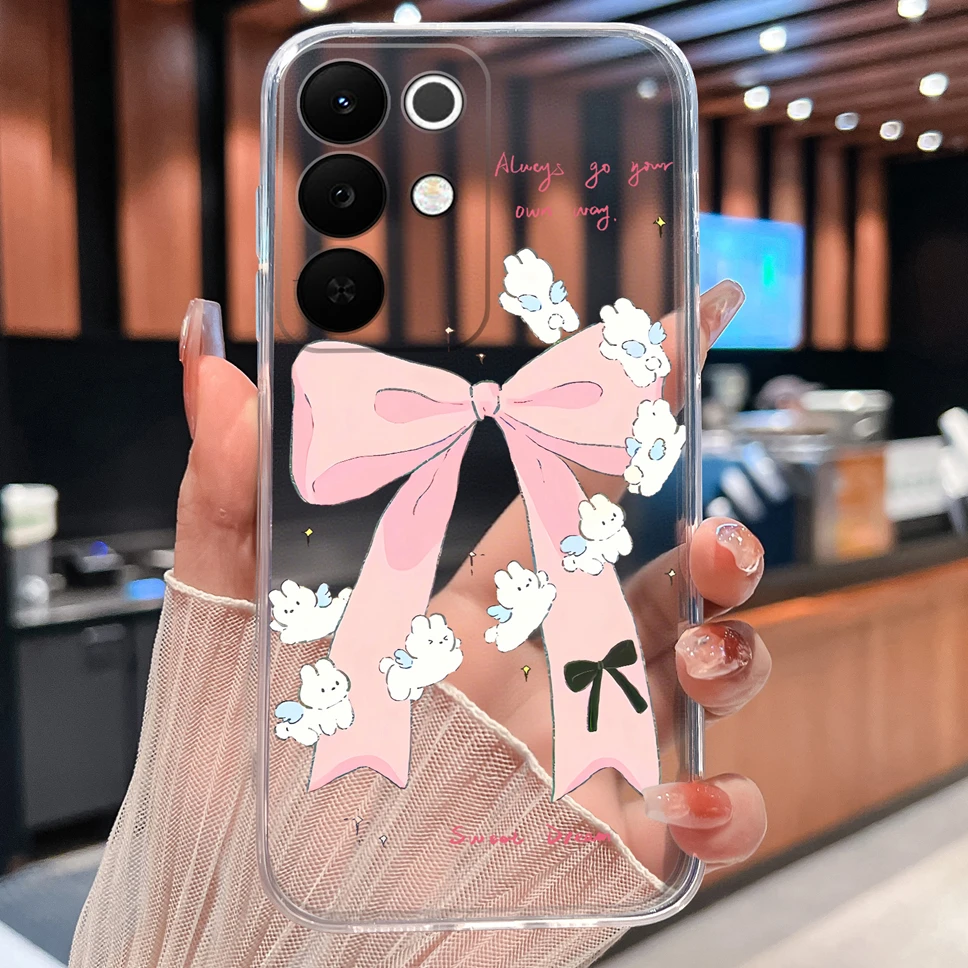 Colorful Patterned Clear Soft Silicone Phone Cover - Lightweight and Stylish Case