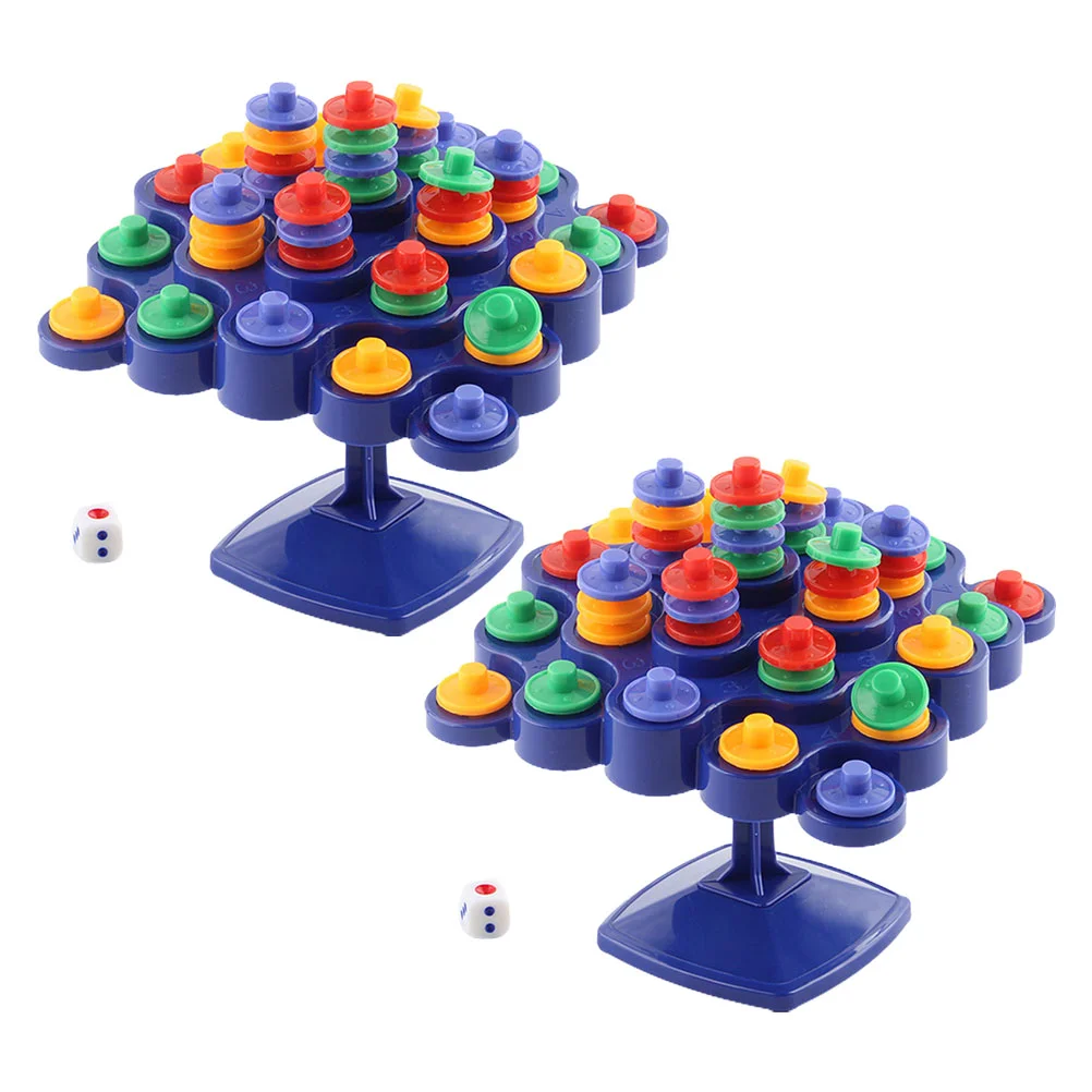 

2 Sets Building Blocks Mental Balance Tree Educational Toys Stacking Plaything Game Parent-child