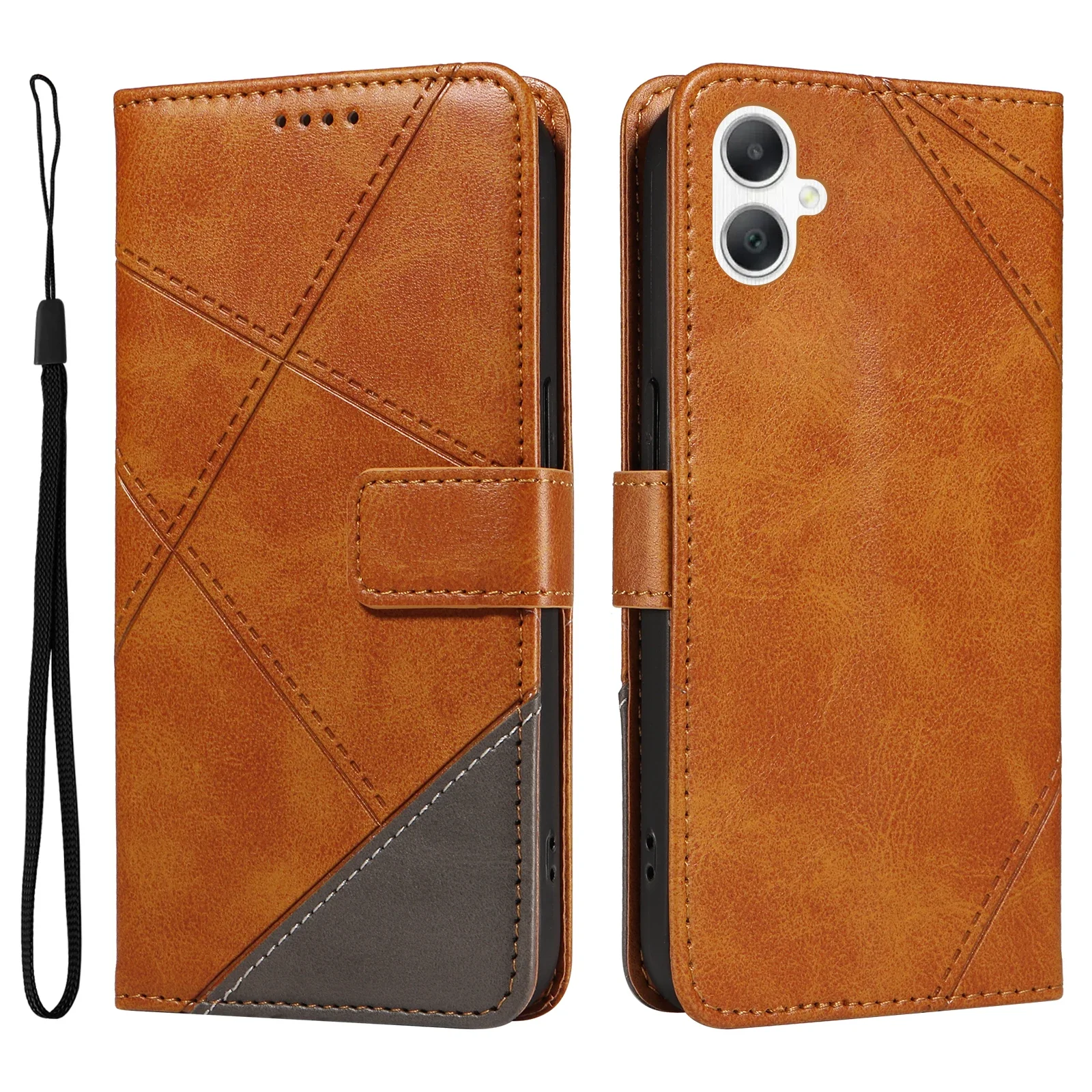 Sleek Leather Wallet Case with Magnetic Closure