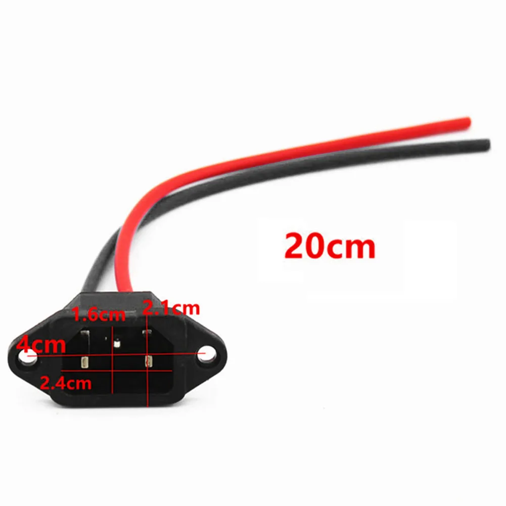

Electric Scooter Battery /Charger Port With 3 Pin Plug /Connector Jack Socket /Copper Cycling Accessories For Electric Scooter