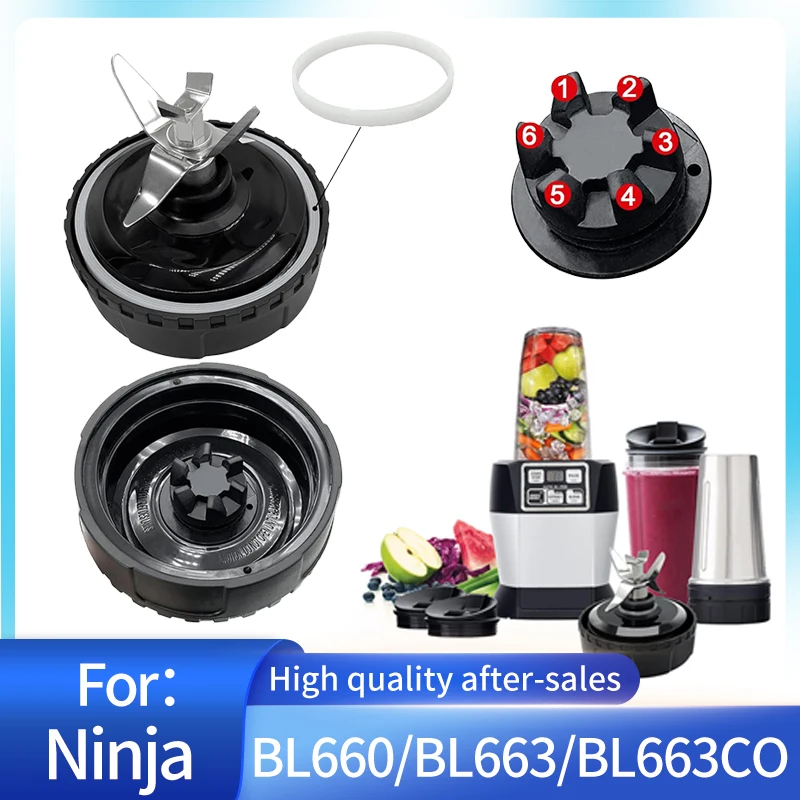 Blender Replacement 6 Fins for Nutri Ninja BL660 1100w / BL771 30 / BL770  1500w /BL780CO BL663 BL663CO BL665Q BL740 BL773 BL780 - AliExpress