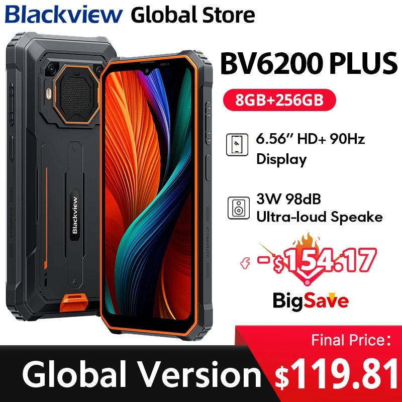 1品限り❤️Blackview BV6200Plus タフネススマホ6.56インチ Amazon | Blackview BV6200 タフネススマホ Android 13