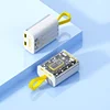 Punk Wind Transparent Mecha Power Bank 20000mAh 10W Fast Charging Large Capacity Mobile Power Supply 5