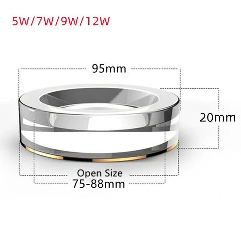 LED 천장 매입형 스포트라이트, 다운라이트에 내장된 아크릴, 홈 장식, 주방 조명, AC220V, 5W, 7W, 9W, 12W