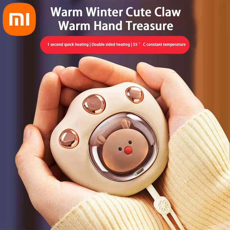 Portable Hand Warmer Xiaomi 2 In 1 Usb Charging Winter Mobile Power Mini Large Capacity Gift