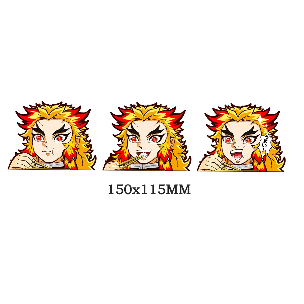 Anime Motion Stickers Kyoujurou Refrigerator Sticker Demon Slayer Mugen Train